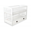 Babybett 120x60cm mit Herzen mit Schublade MAXI