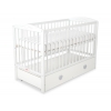 Babybett 120x60cm mit Herzen mit Schublade MAXI