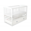 Babybett 120x60cm mit Herzen mit Schublade MAXI