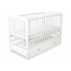 Babybett 120x60cm mit Herzen mit Schublade MAXI