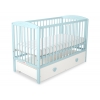 Babybett 120x60cm mit Herzen mit Schublade MAXI