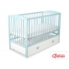 Babybett 120x60cm mit Herzen mit Schublade MAXI