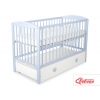 Babybett 120x60cm mit Herzen mit Schublade MAXI