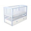 Babybett 120x60cm mit Herzen mit Schublade MAXI