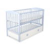 Babybett 120x60cm mit Herzen mit Schublade MAXI