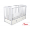 Babybett 120x60cm mit Herzen mit Schublade MAXI