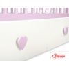 Babybett 120x60cm mit Herzen mit Schublade MAXI