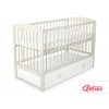 Babybett 120x60cm mit Herzen mit Schublade MAXI