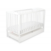 Babybett 120x60cm mit Herzen mit Schublade STANDARD