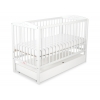 Babybett 120x60cm mit Herzen mit Schublade STANDARD