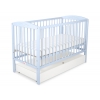 Babybett 120x60cm mit Herzen mit Schublade STANDARD
