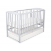 Babybett 120x60cm mit Herzen mit Schublade STANDARD