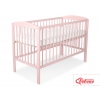 Babybett 120x60cm mit Herzen nr 5003-01 - puderrosa