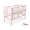 Babybett 120x60cm mit Herzen nr 5003-01 - puderrosa