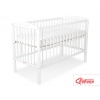 Babybett 120x60cm mit Herzen nr 5003-07 - Weiß