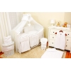 Weiß Bettset für Babybett 70x140 cm