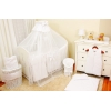 Weiß Bettwäsche Set für Babybett 70x140 cm