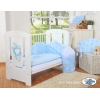 Babybett Bettwäsche 90x120 100x135 Set 2-tlg - Chic hell blau