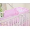 Babybett Bettwäsche Babybett 60x120cm und 70x140cm Set 2-tlg - Hängende Herzen Rosa-Punktemuster