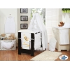 Babybett Bettwäsche Set 11-tlg mit Himmel (L70) - Gute Nacht weiß