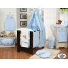 Babybett Bettwäsche Set 11-tlg mit Himmel (S70) - Gute Nacht blau
