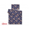 Babybett Bettwäsche Set 2-tlg -  Traumfänger dunkelblau