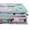 Babybett Bettwäsche Set 2-tlg 100x135cm Mini -  Schiffe minze