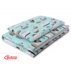 Babybett Bettwäsche Set 2-tlg 100x135cm Mini -  Schiffe minze