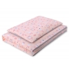 Babybett Bettwäsche Set 2-tlg 100x135cm Mini - Ballerinas rosa