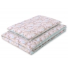 Babybett Bettwäsche Set 2-tlg 100x135cm Mini - beige Blätter