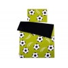 Babybett Bettwäsche Set 2-tlg 100x135cm Mini - Fußball grün