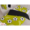 Babybett Bettwäsche Set 2-tlg 100x135cm Mini - Fußball grün