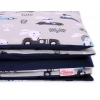 Babybett Bettwäsche Set 2-tlg 100x135cm Mini - grau Hasen