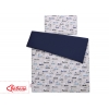 Babybett Bettwäsche Set 2-tlg 100x135cm Mini - grau Hasen