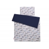 Babybett Bettwäsche Set 2-tlg 100x135cm Mini - grau Hasen