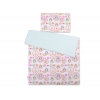 Babybett Bettwäsche Set 2-tlg 100x135cm Mini - lustige Eulen