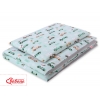 Babybett Bettwäsche Set 2-tlg 100x135cm Mini - minze Hasen