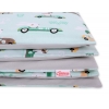 Babybett Bettwäsche Set 2-tlg 100x135cm Mini - minze Hasen