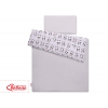 Babybett Bettwäsche Set 2-tlg 100x135cm Mini - Panda grau