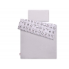 Babybett Bettwäsche Set 2-tlg 100x135cm Mini - Panda grau