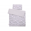 Babybett Bettwäsche Set 2-tlg 100x135cm Mini - Panda grau