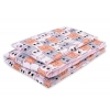 Babybett Bettwäsche Set 2-tlg 100x135cm Mini - rosa-grau Katzen