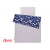 Babybett Bettwäsche Set 2-tlg 100x135cm Mini - Schwäne dunkelblau