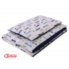 Babybett Bettwäsche Set 2-tlg 100x135cm Mini - Schwäne dunkelblau