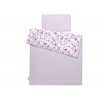 Babybett Bettwäsche Set 2-tlg 100x135cm Mini - Schwalben rosa