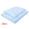 Babybett Bettwäsche Set 2-tlg - blaue Hasen