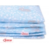 Babybett Bettwäsche Set 2-tlg - blaue Hasen