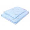 Babybett Bettwäsche Set 2-tlg - blaue Hasen