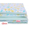 Babybett Bettwäsche Set 2-tlg - blaue Schmetterlinge