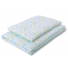 Babybett Bettwäsche Set 2-tlg - blaue Schmetterlinge
